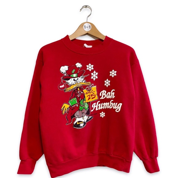 SCROOGE MCDUCK 'BAH HUMBUG' CREWNECK - ( XS-S) - Picture 1 of 3